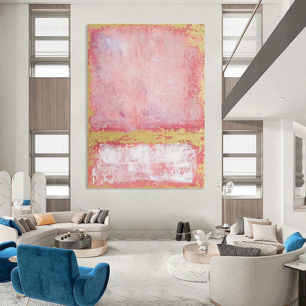 Immense Hand-Painted Abstract Wall Art for Dining Room & Entryway LargeART2325