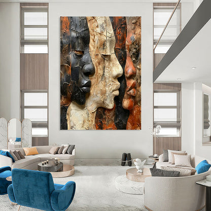Custom-Handled Textured Wall Mural for Bar & Living Room LargeART2157