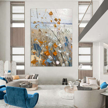 Hand-Painted Custom Abstract Canvas for Bedroom & Living Room LargeART1839