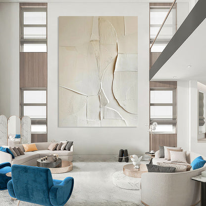 Enchanting Hand - Painted Textured Abstract for Dining Room & Hotel DKH1314