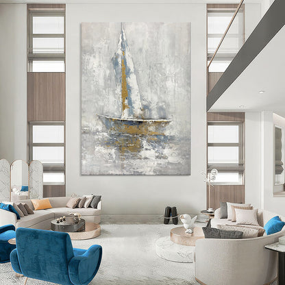 Graceful & Elegant Hand-Painted Bespoke Abstract Painting for Dining Room & Hallway LargeART1957