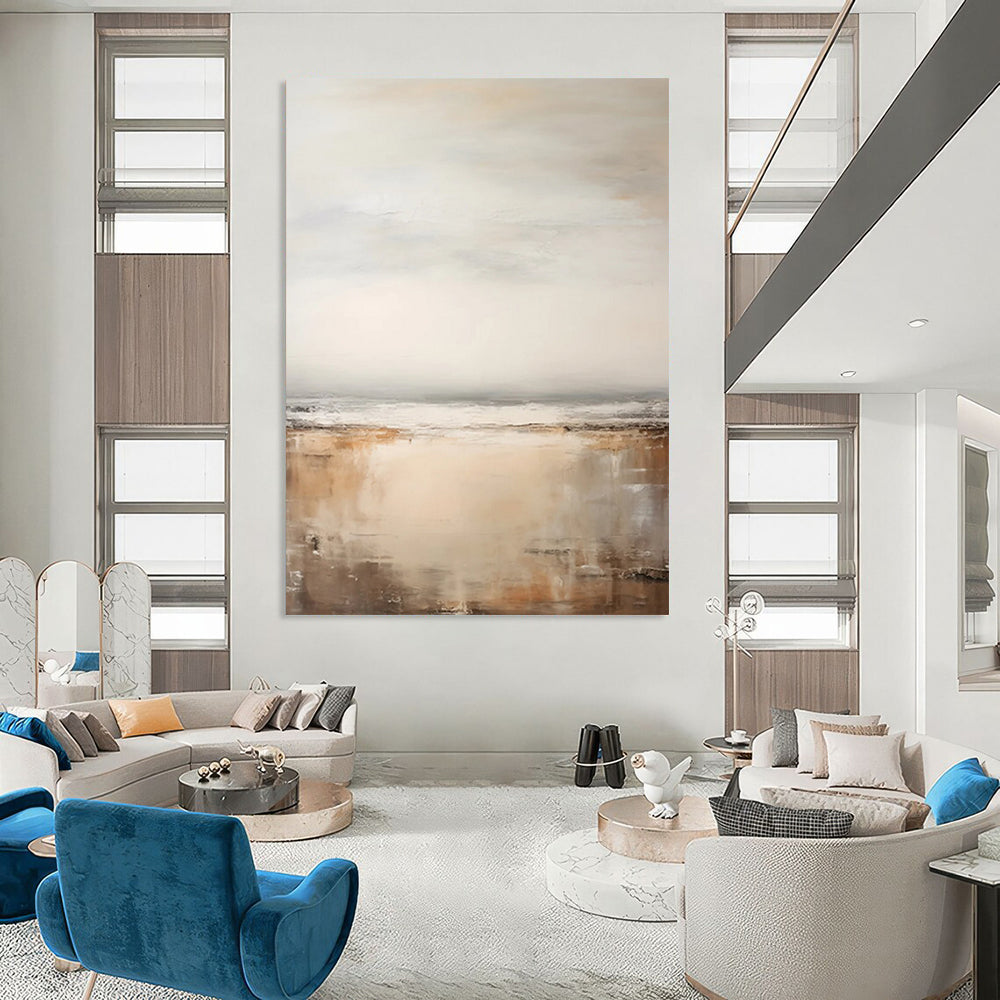 Fire Dance: Grand - Sized Hand - Painted Custom Abstract Gem for Bar and Entryway DTP132