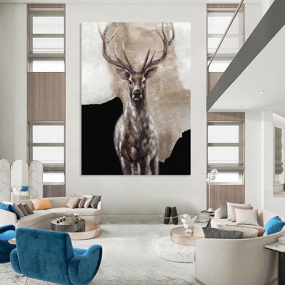 Large - Sized Hand - Painted Abstract Custom Work (with Three - Dimensional Textures), Suitable for Bedroom and Office DKH1462