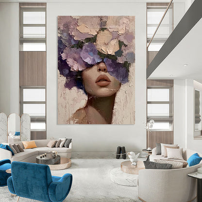 Handmade Large-Scale Abstract Art: Textured Excellence for Dining Room & Hallway DTP329