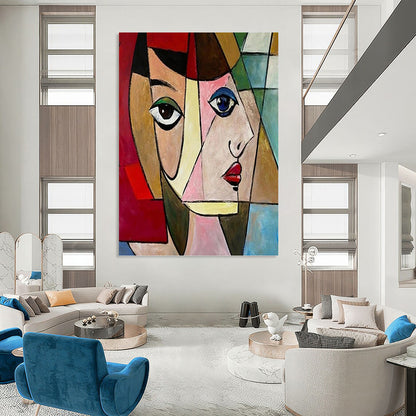 Large - Sized Breathtaking Hand - Painted Textured Abstract Art on Canvas for Office & Dining Room DKH1407