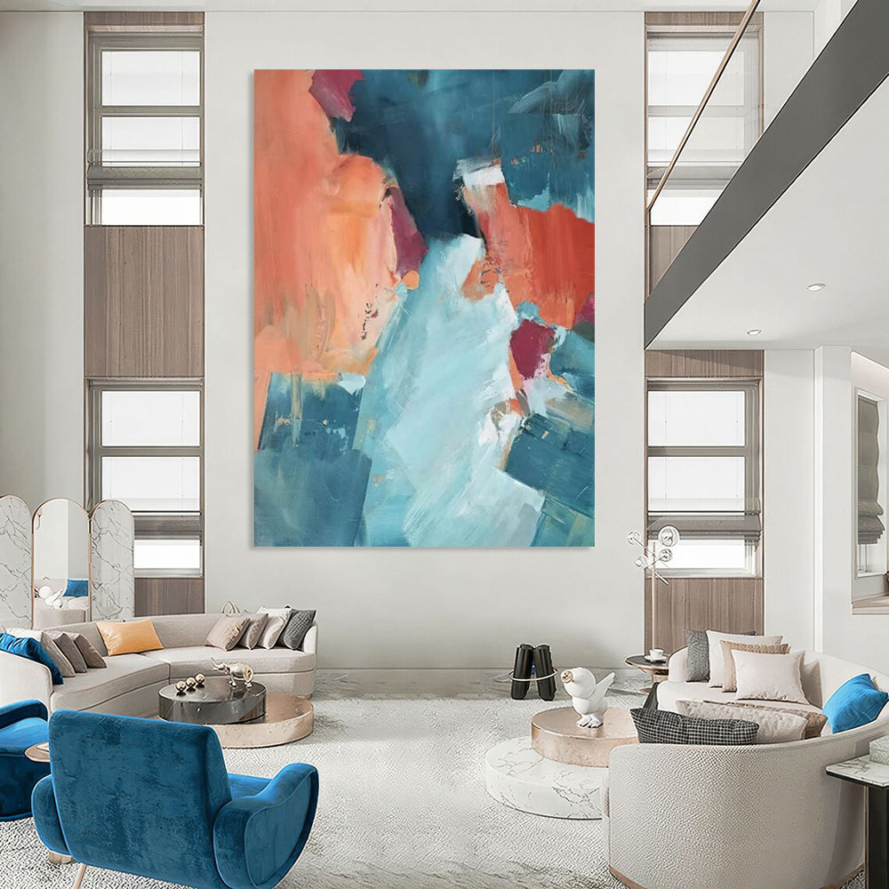 Stupendous Hand-Painted Abstract Wall Installations for Bar & Hotel Lobby LargeART2269
