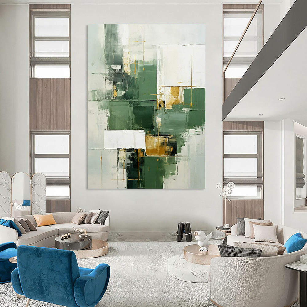 Large-Format Hand-Painted Abstract Canvases for Bar & Living Room LargeART2290