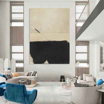 Large - Sized Stunning Hand - Painted Textured Abstract Painting on Canvas for Living Room & Hotel DKH1422