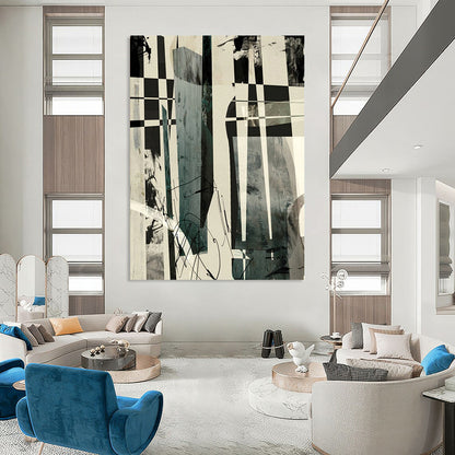 Large Custom Abstract Paintings: Textured Masterpieces for Living Room & Hallway DTP218