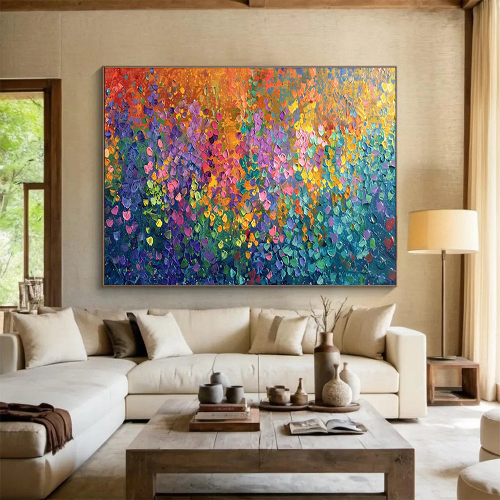 Vast Hand - Painted Textured Abstract Canvas for Decorative Impact DKH702