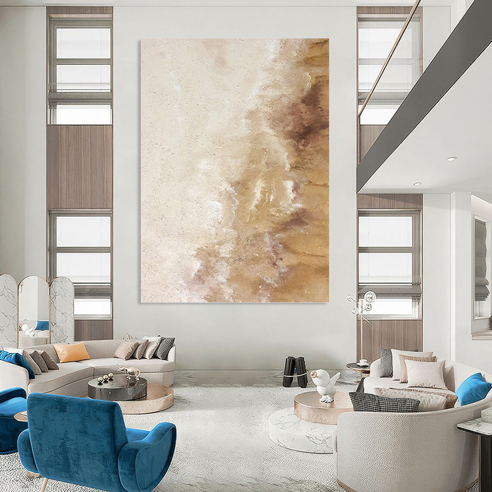 Grand Hand - Painted Textured Abstract Art for Reception Area & Lobby DKH1223
