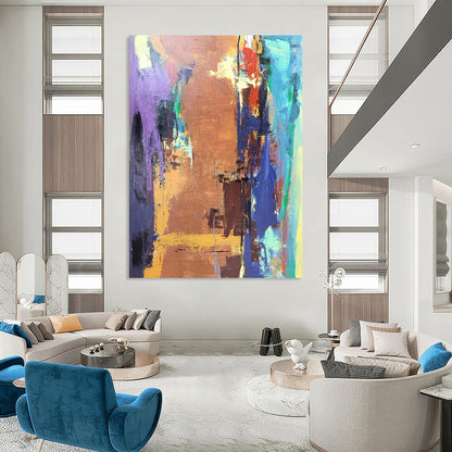 Colossal Hand - Painted Custom Abstract Work for Bar and Entryway DTP036