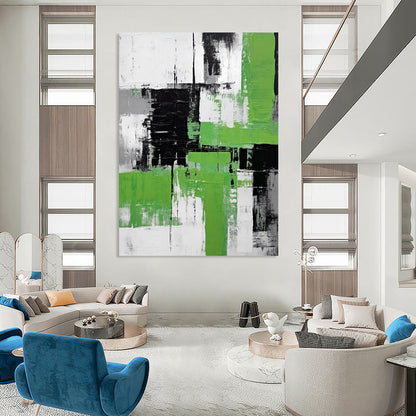 Immense Hand-Painted Abstract Wall Art for Living Room & Entryway LargeART2267