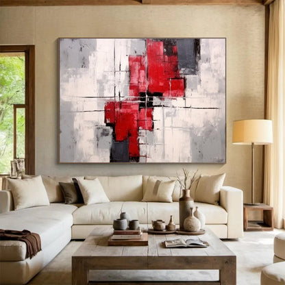 “Graceful Dimensions” Colossal Abstract Wall Art for Bedroom & Hallway DKH269