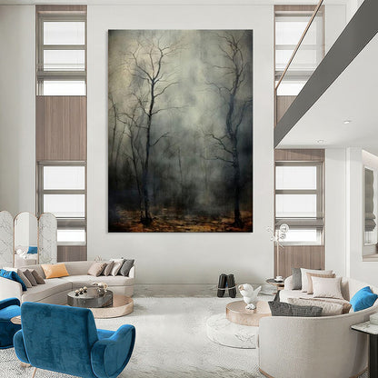 Hand-Painted Bespoke Abstract Canvas for Dining Room & Hotel LargeART1916
