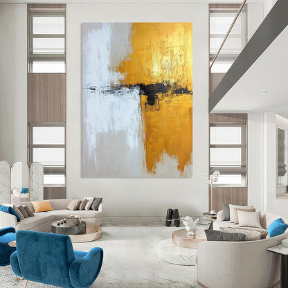Monumental-Sized Hand-Painted Abstract Wall Art for Office & Dining Room LargeART2371