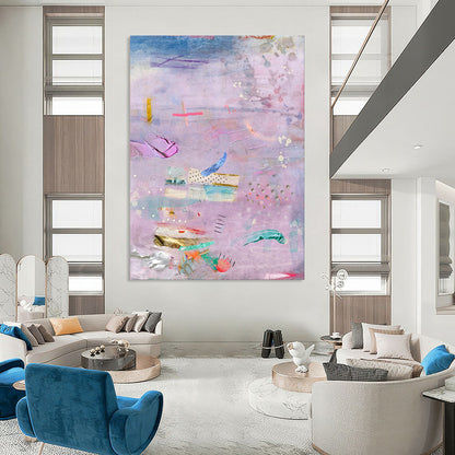 Hand-Painted Personalized Abstract Painting for Office & Bar LargeART1855