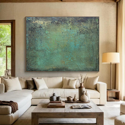 Enchanting Hand - Painted Textured Abstract Wall Art for Hallway & Living Room DKH600