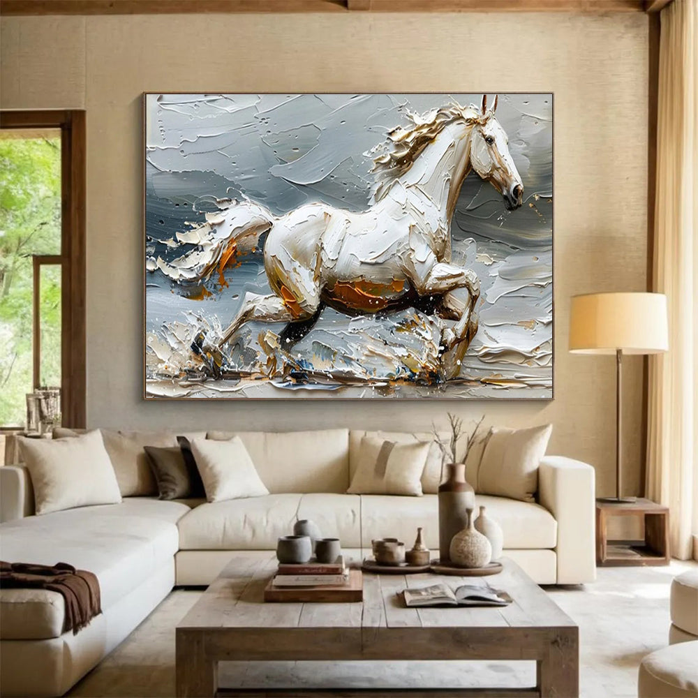 Grand Original Textured Hand - Crafted Abstract Artwork for Prestigious Interiors DKH812