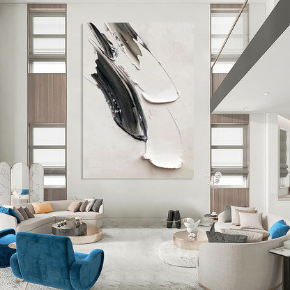 Vertical Hand - Painted Custom Abstract Art for Bedroom and Dining Room DKH1669