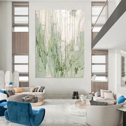 Oversized-Scale Hand-Painted Abstract Canvas for Office & Hallway LargeART2280