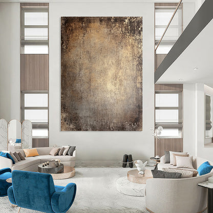 Contemporary abstract painting with distressed earth tones and flat textures creating a warm nostalgic backdrop perfect for highlighting your subject. DLZ1291