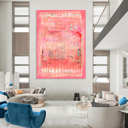 Hand-Painted Personalized Abstract Painting for Office & Hotel LargeART1863