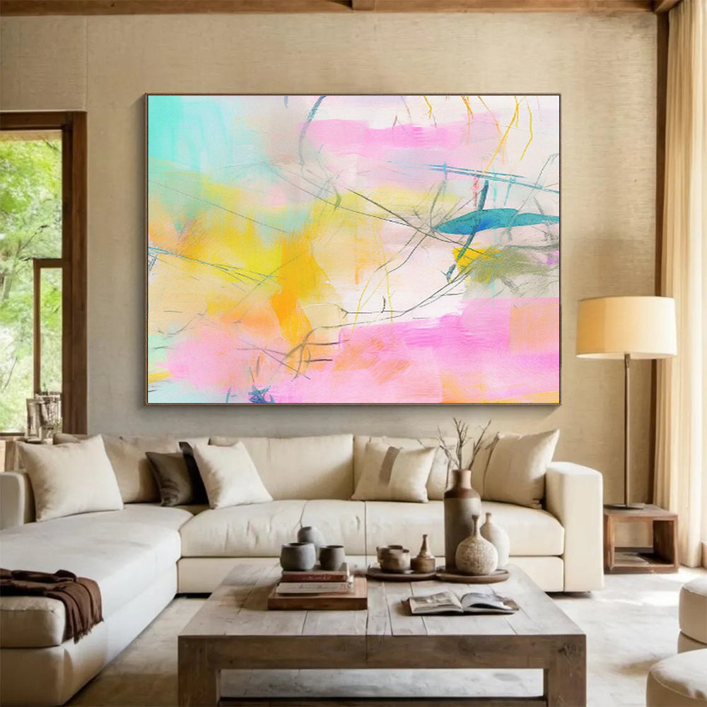 Striking Textured Abstract Artwork for Entryway & Bedroom DKH501