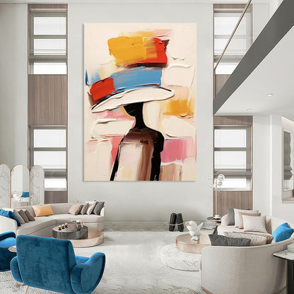 Custom Abstract Art: Large Dimensions, Textured Excellence for Bedroom & Hallway DTP324