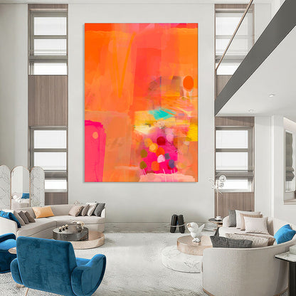 Elegant & Refined Hand-Painted Custom Abstract Painting for Bedroom & Hotel LargeART2002