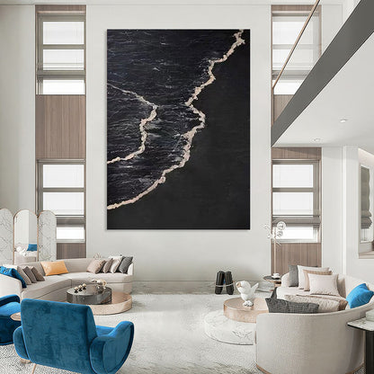 Ethereal Textured Abstract Canvas for Living Room & Hallway DKH0959