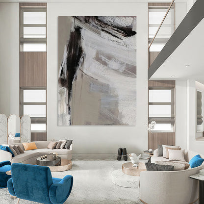 Graceful Hand - Painted Textured Abstract Painting for Dining Room & Bar DKH1304