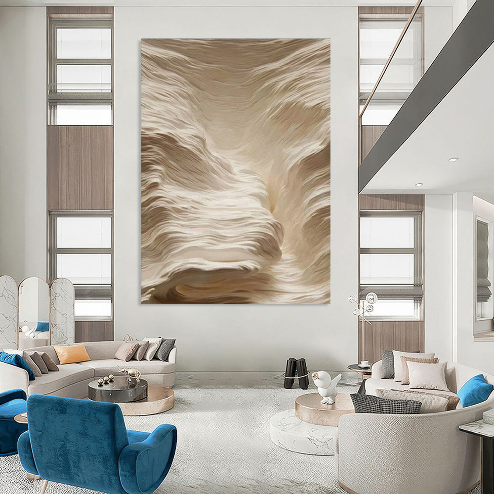 Titanic - Proportioned Hand - Painted Custom Abstract Work for Office and Dining Room DTP023