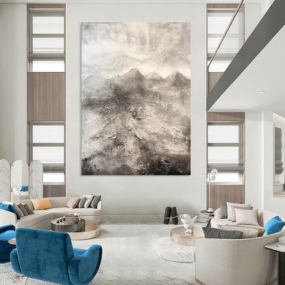 Large Custom Abstract Paintings: Handmade Textures for Dining Room & Entryway DTP256