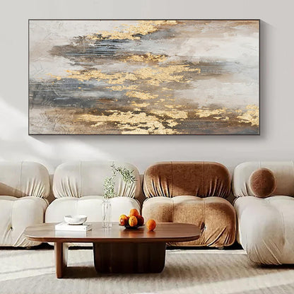 Hand-Painted Bespoke Abstract Canvas for Hallway & Hotel LargeART1471