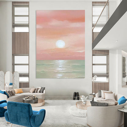 Massive Hand-Painted Abstract Artwork for Office Reception & Waiting Area LargeART2231