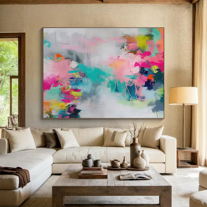 Large - Sized Abstract Canvas for Bedroom & Hallway DKH475