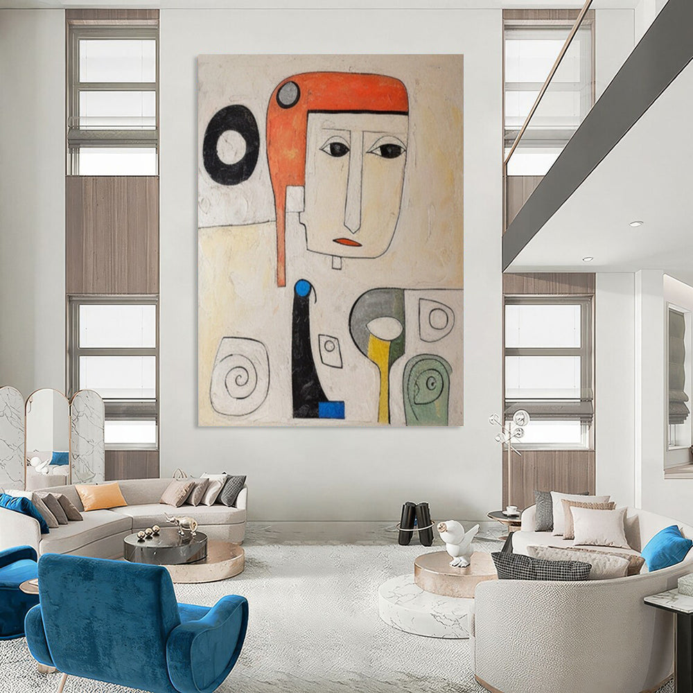 Massive Hand - Painted Textured Custom Abstract Creation for Hallway and Hotel DTP004