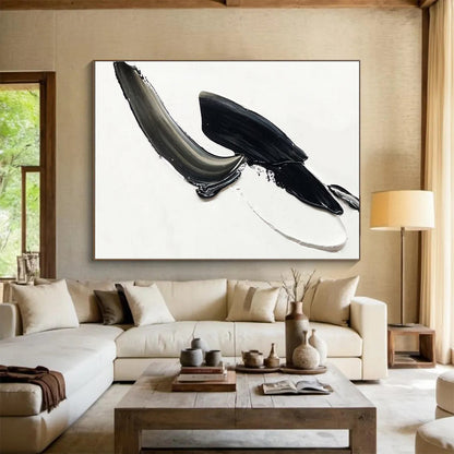 Sophisticated Large Abstract Artwork with Refined Textural Details for Living Room & Hotel Lobby DKH910
