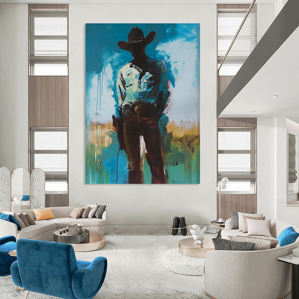 Amber Dreams: Extended - Reach Hand - Painted Custom Abstract Painting for Bedroom and Entryway DTP102