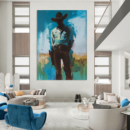 Amber Dreams: Extended - Reach Hand - Painted Custom Abstract Painting for Bedroom and Entryway DTP102