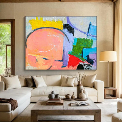 Enormous Hand - Painted Abstract Canvas for Bedroom & Dining Room DKH560