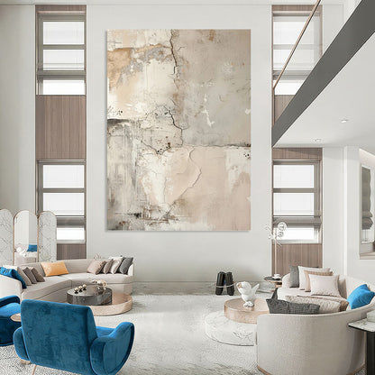 Inspiringly Immense Hand - Painted Textured Abstract Canvas for Art Studio & Workshop DKH1251
