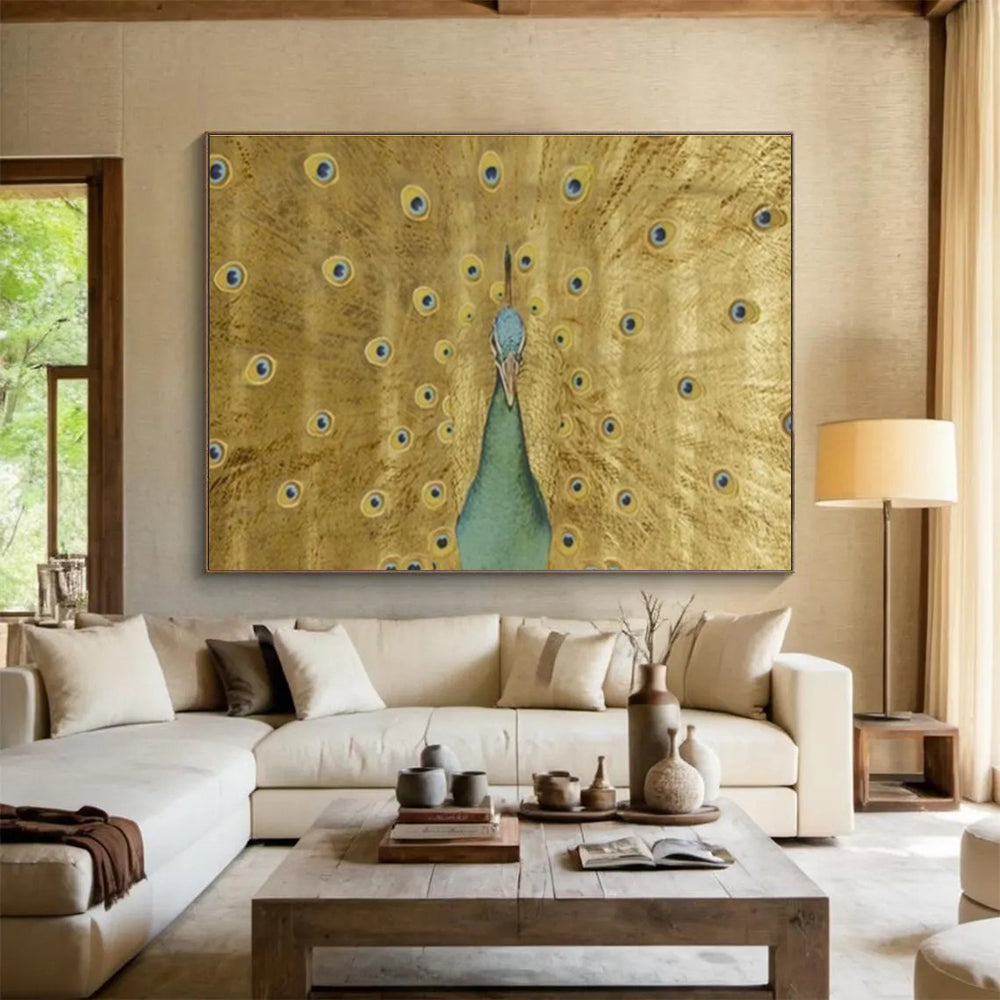 Grandiose Textured Hand - Painted Abstract Mural for Immersive Ambiance DKH740