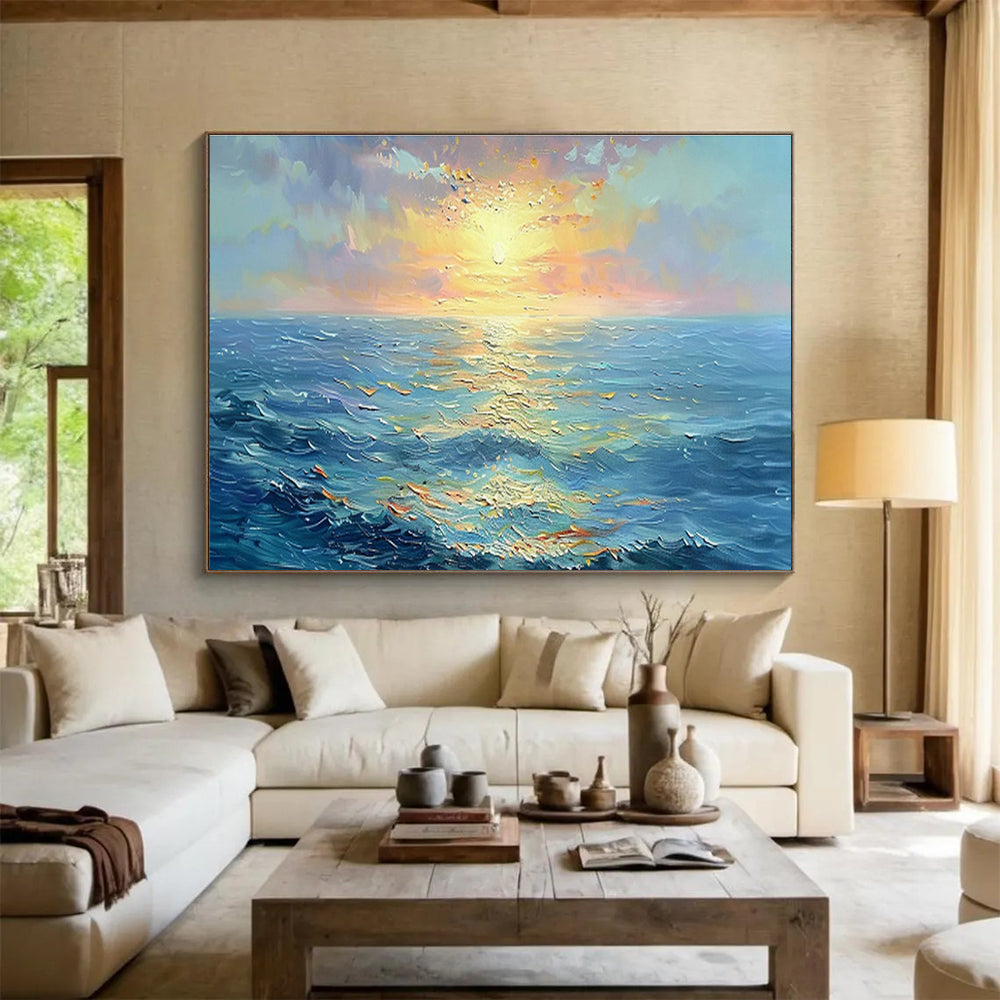 Immense Hand - Painted Textured Abstract Wall Mural for Captivating Focal Points DKH760