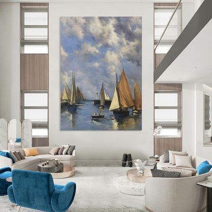 Mystical & Enchanting Hand-Painted Custom Abstract Painting for Bar & Hotel LargeART1994