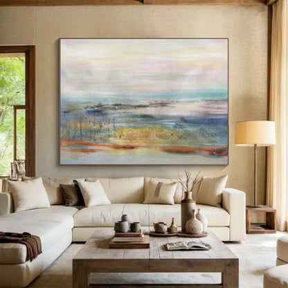 “Serene Horizons” Large - Sized Abstract Painting for Office & Bedroom DKH300