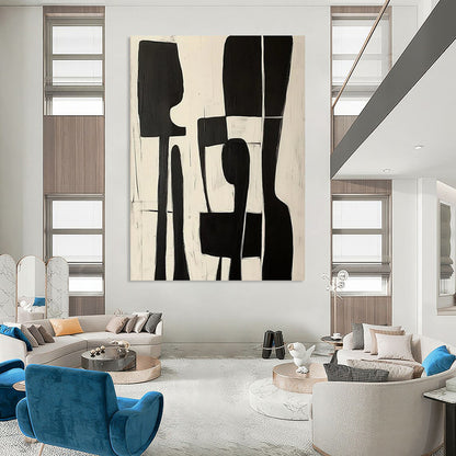 Gigantic-Sized Hand-Painted Abstract Wall Mural for Living Room & Hotel Lobby LargeART2368