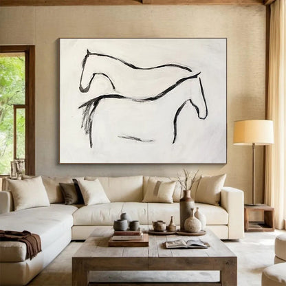 Immense Textured Hand - Painted Abstract Painting for Stylish Spaces DKH751