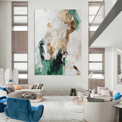 Custom - Designed Hand - Painted Textured Abstract Canvas for Bedroom & Office DKH1008